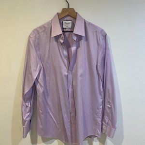 Charles Tyrwhitt Semi-Spread Collar 100% Cotton sz 16.5/34